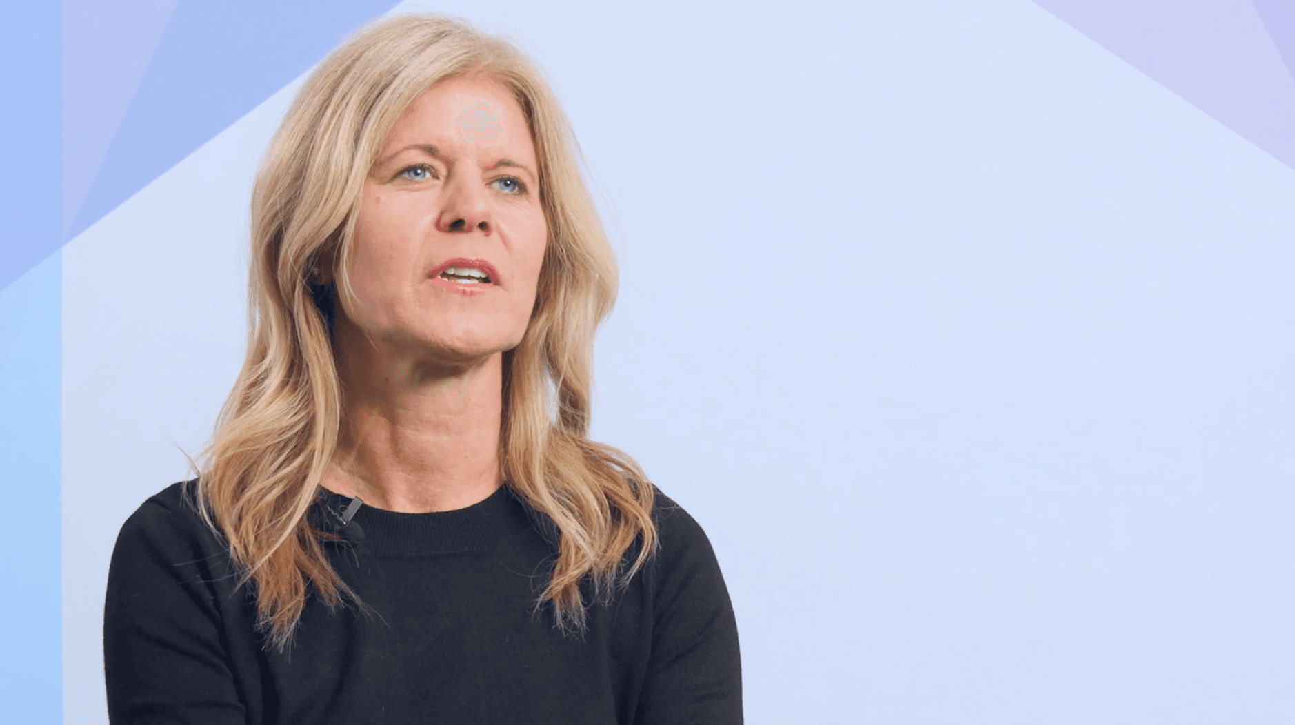 Krista Anderson speaking to camera